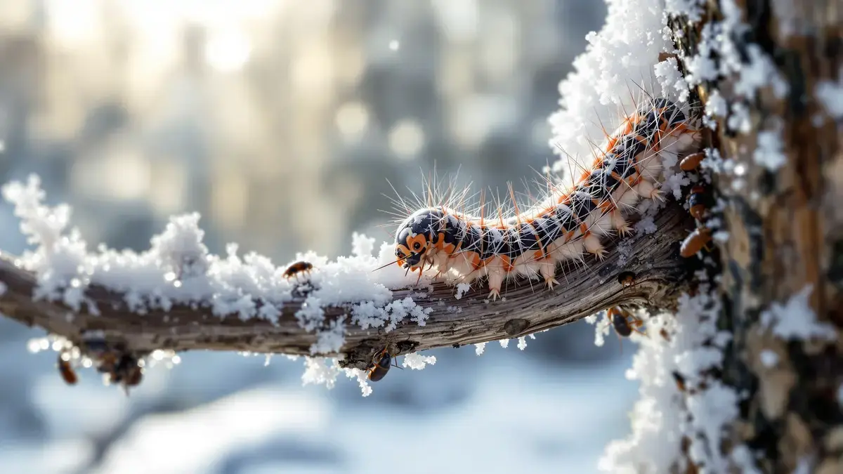 De fascinerende geheimen van insecten om de zwaarste winters te overleven
